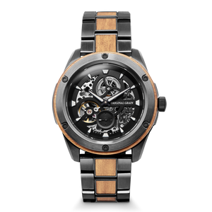 Koa Gunmetal Rugged Automatic 44mm