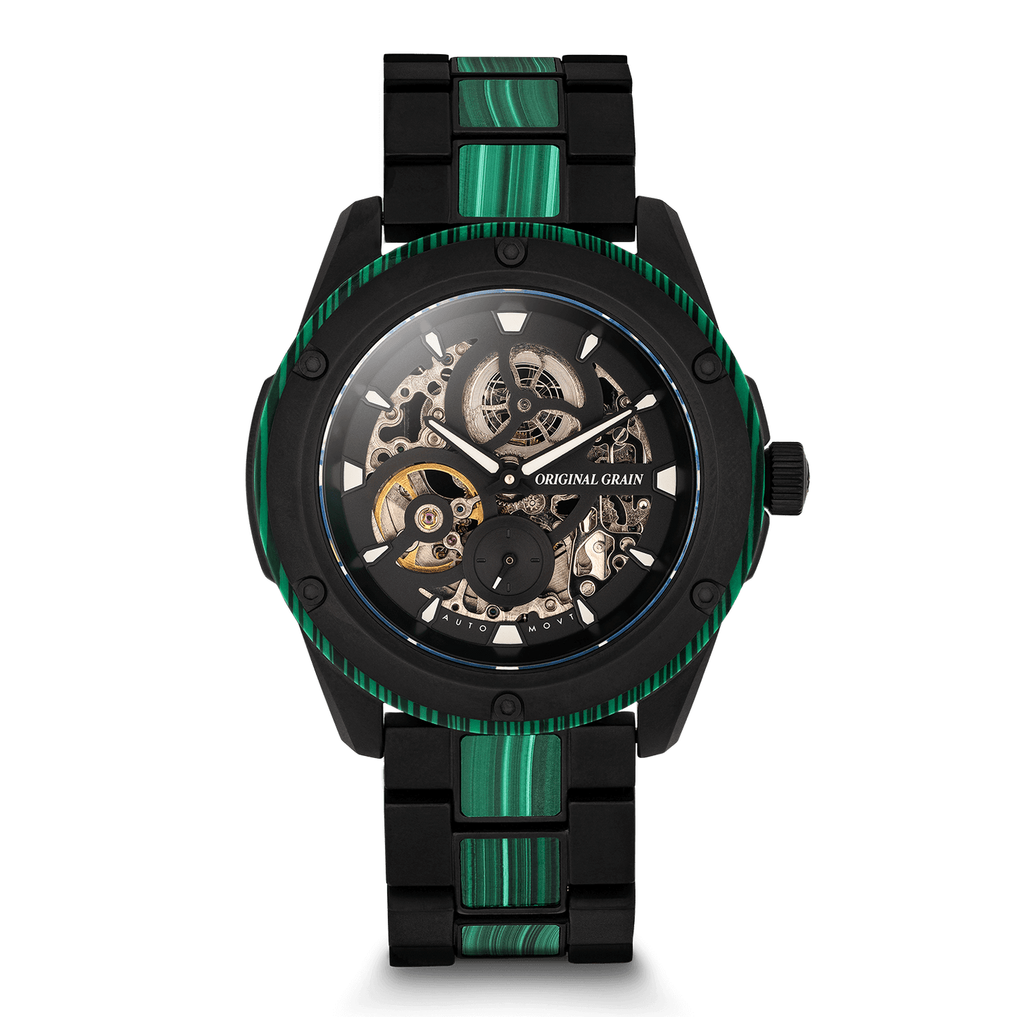 Malachite Rugged Black Automatic 45mm