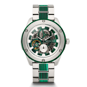 Malachite Rugged Silver Automatic 45mm
