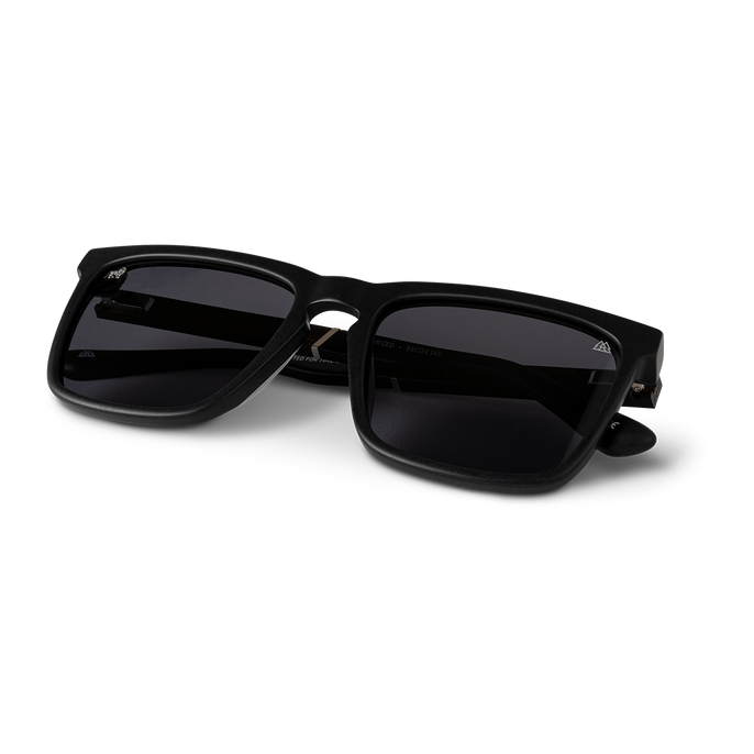 Pure black sunglasses sales