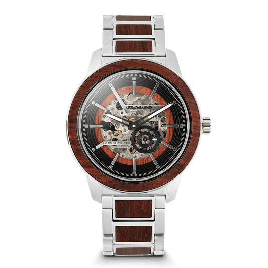 Rosewood Silver Barrel Automatic 46mm