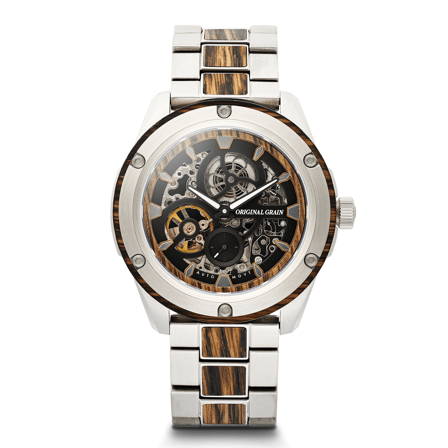 Whiskey Silver Charred Rugged 44mm