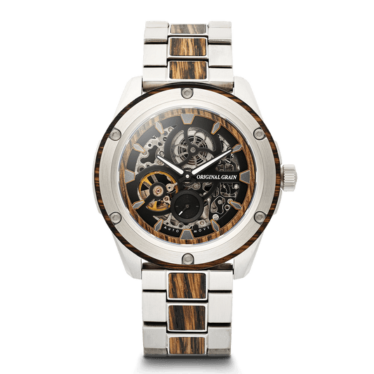 Whiskey Silver Charred Rugged 44mm