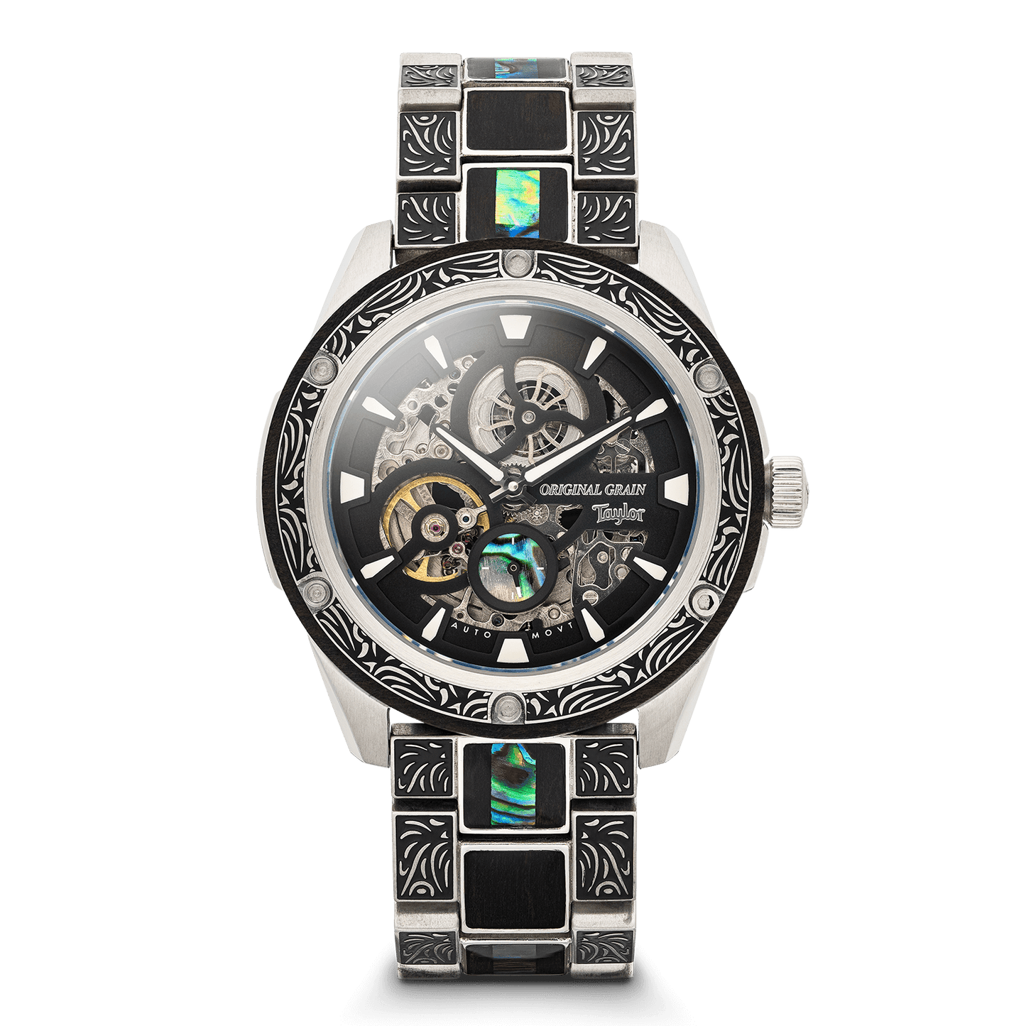 Taylor Guitars Silver Ebony Ruged Automatic 45mm