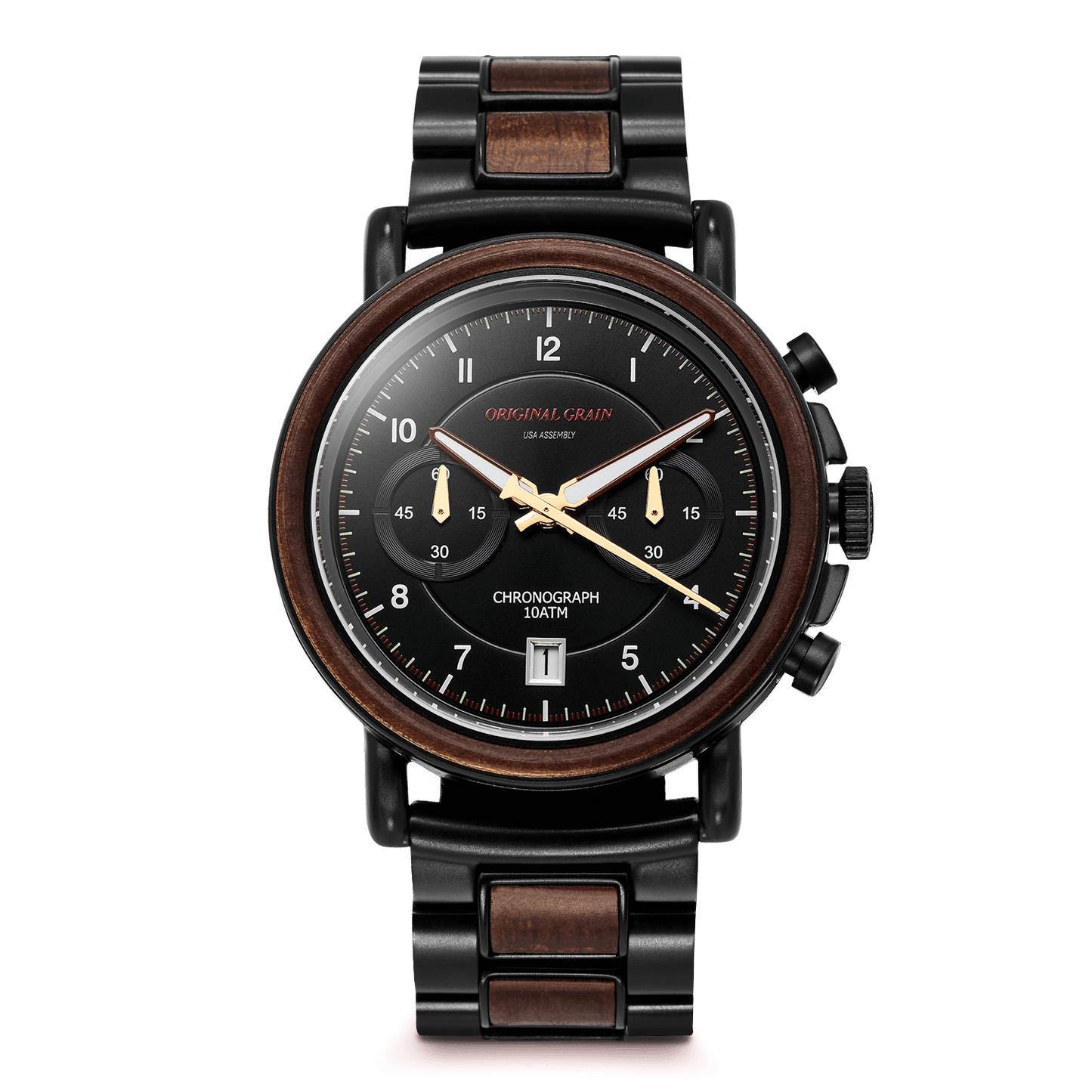 Eisenbahnschwarzer Chrono 44 mm