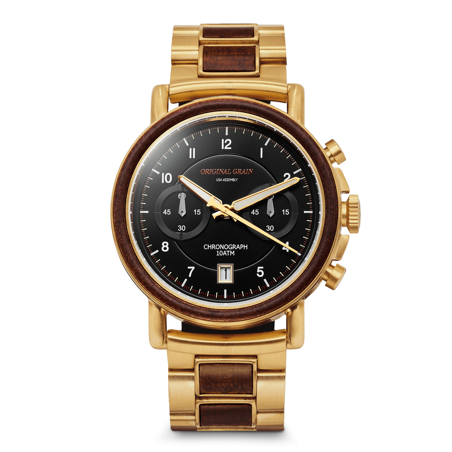 Eisenbahngold-Chrono 44 mm