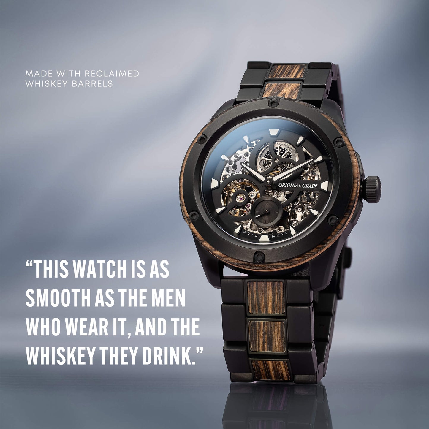 Whiskey Black Rugged Automatic 44mm