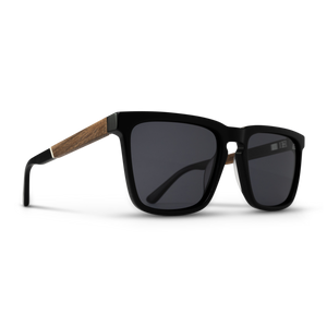 Revival Walnut Matte Black Sunglass