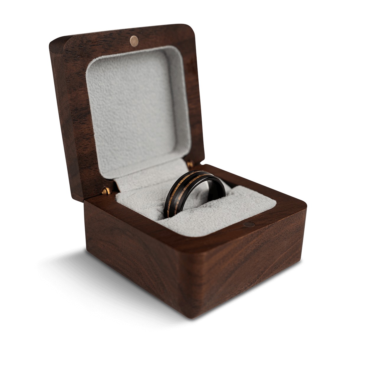 Whiskey Black Double Barrel Ring