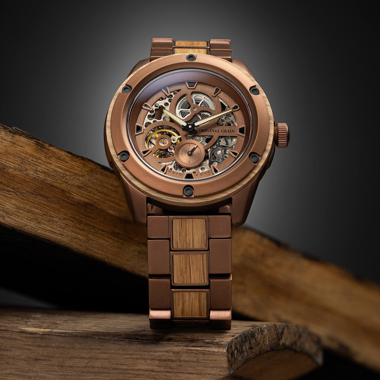Whiskey Espresso Rugged Automatic 44mm