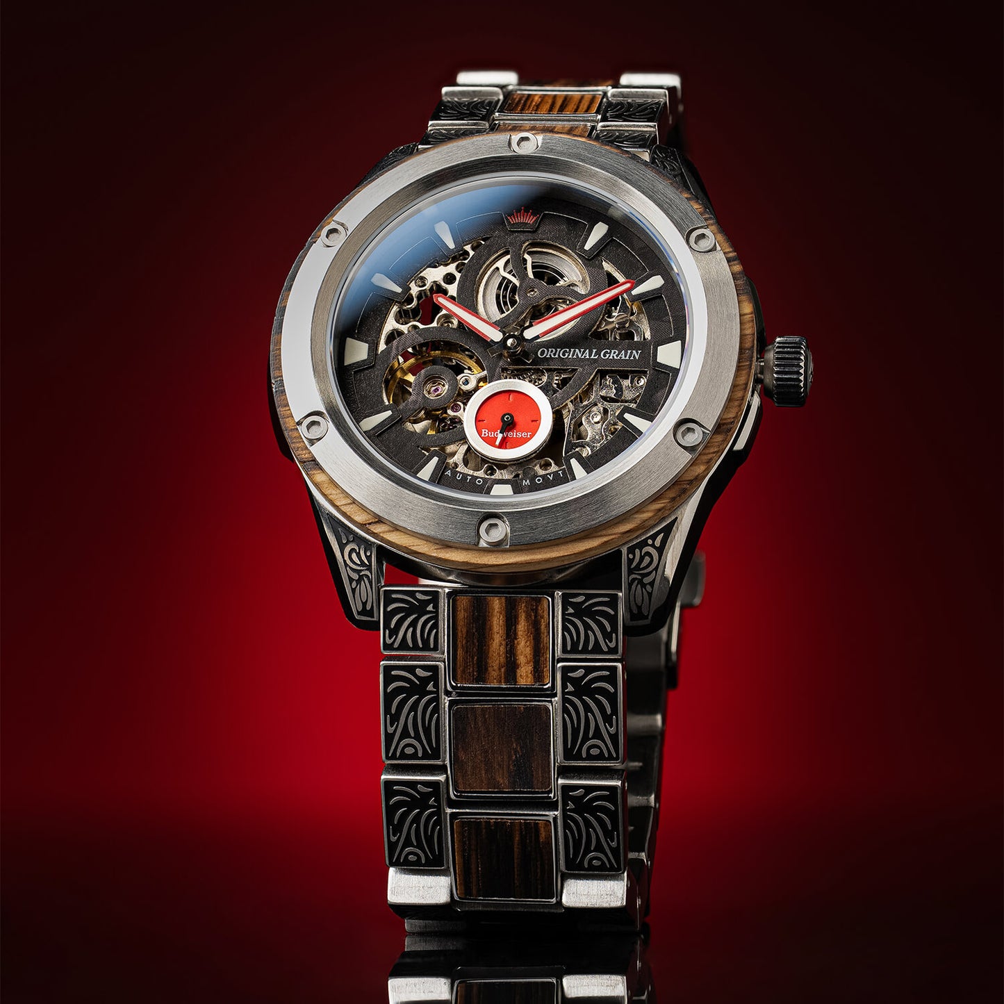 Budweiser King of Beers Rugged Auto 44mm
