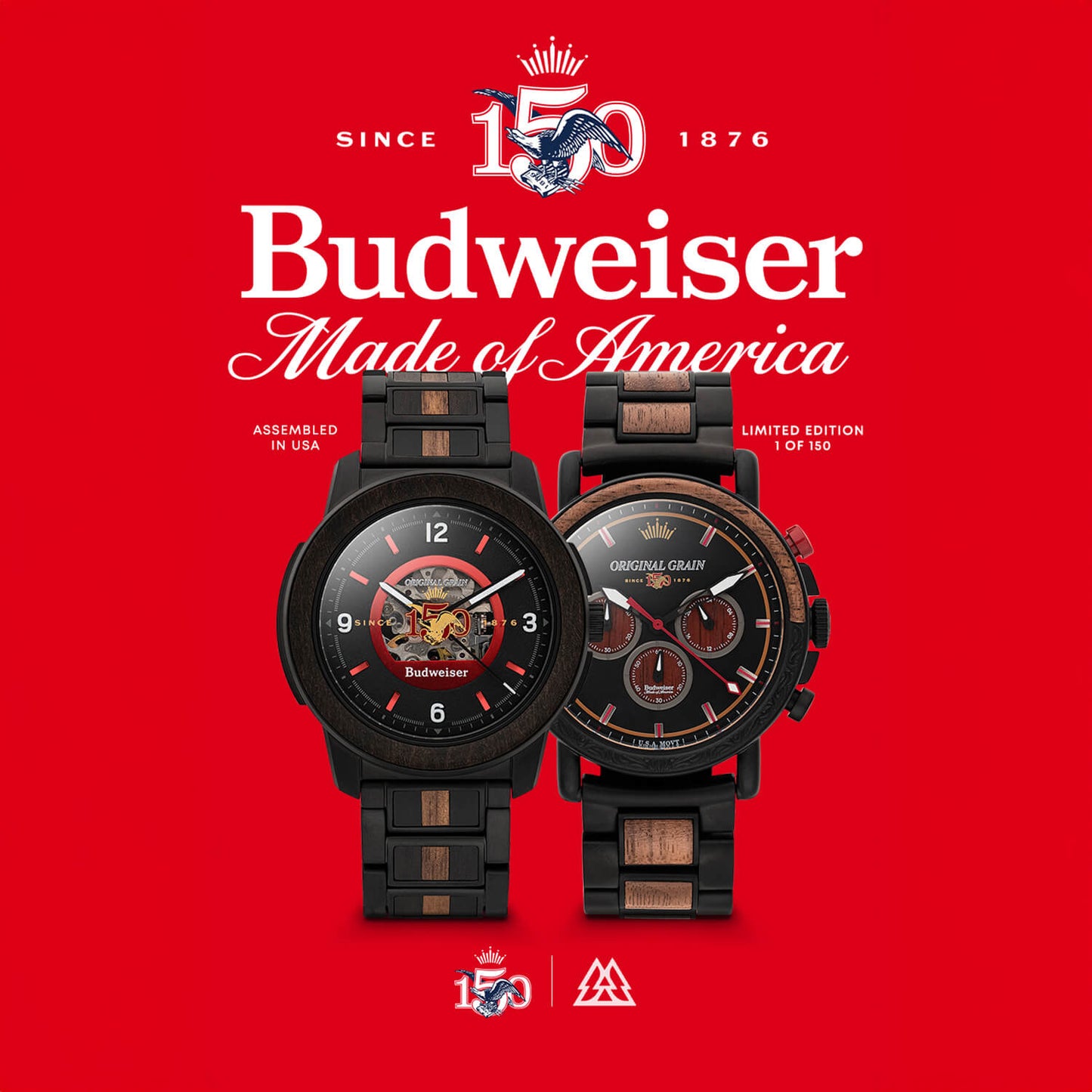 Budweiser Made of America Barrel Auto 44mm