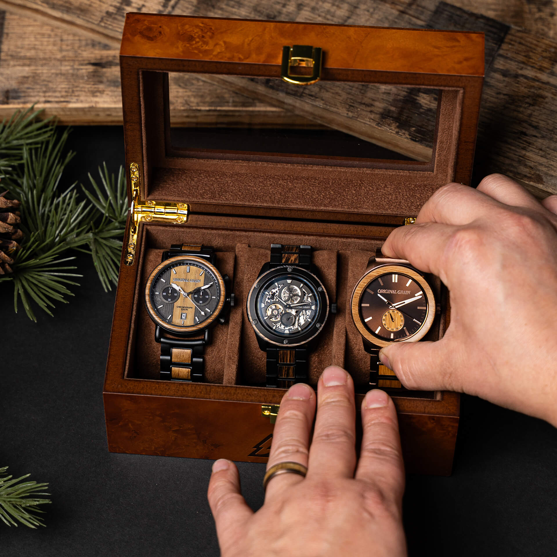 The New York Yankees™ Leather Watch | Original Grain