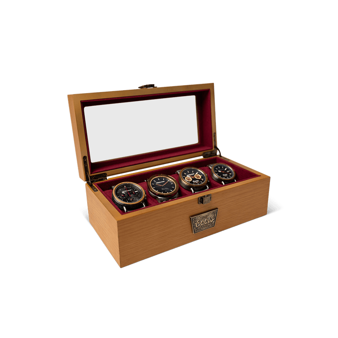 Coors Banquet Oak Watch Display – Original Grain Coors Banquet Oak Watch Display – Original Grain