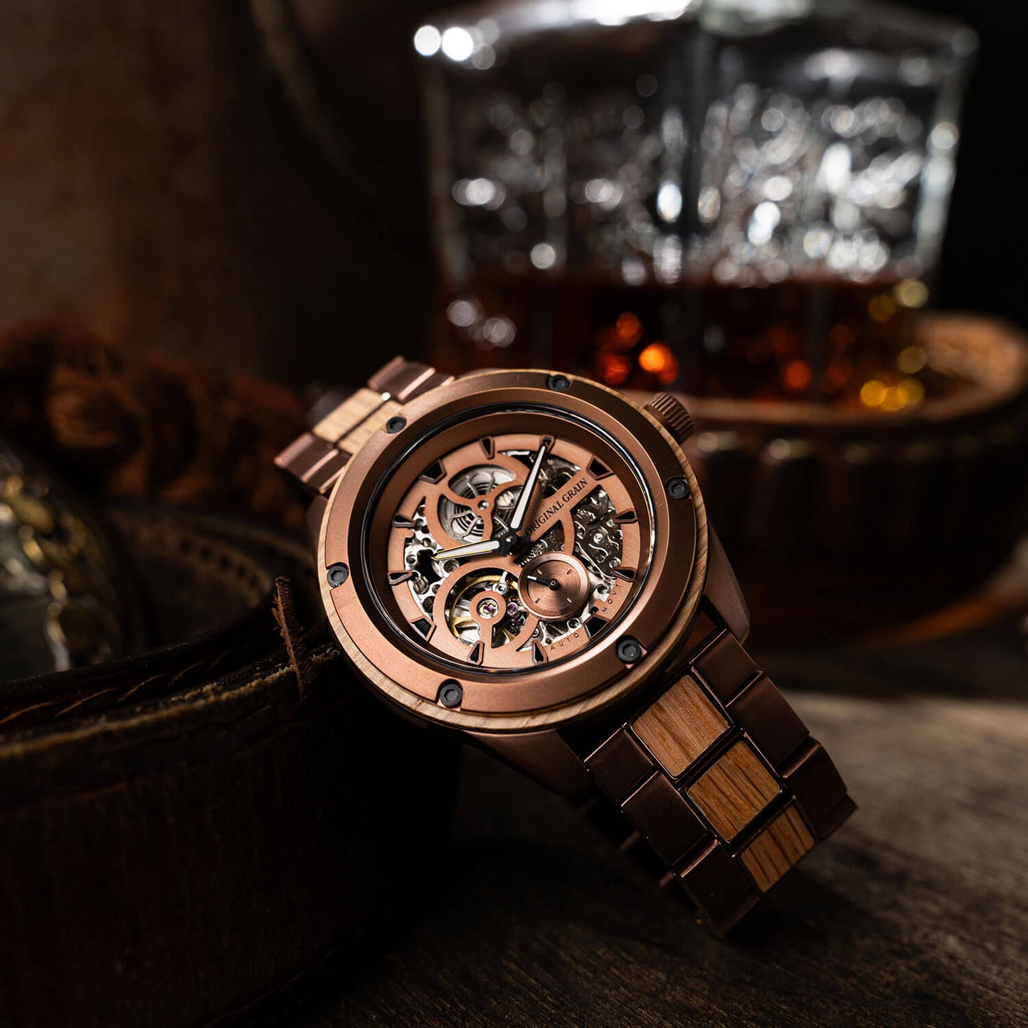 Whiskey Espresso Rugged Automatic 44mm