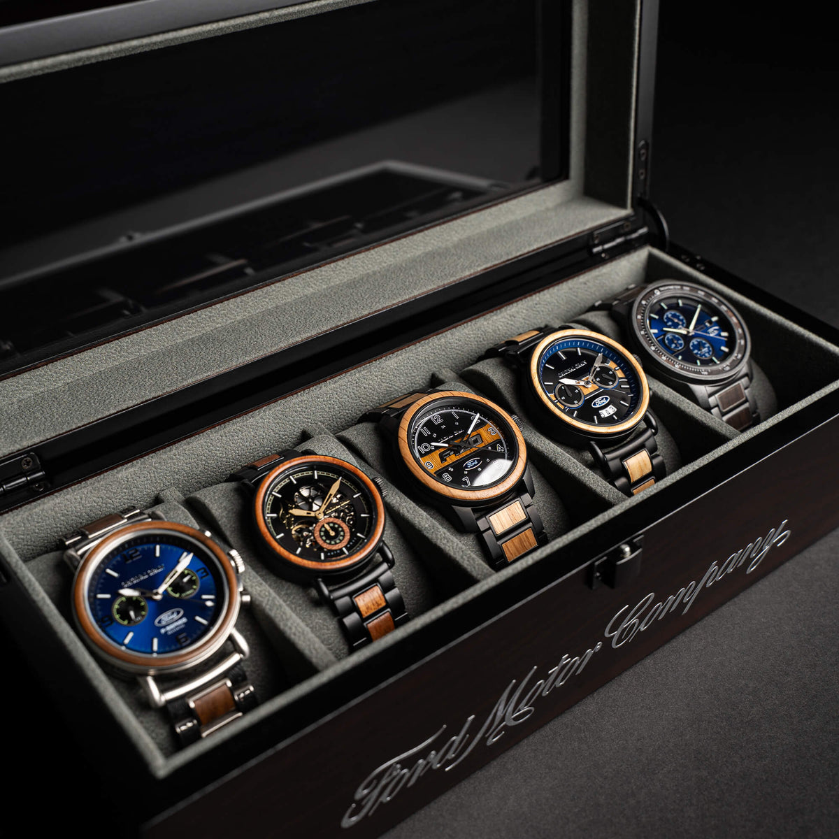 Ford Ebony Watch Display Original Grain