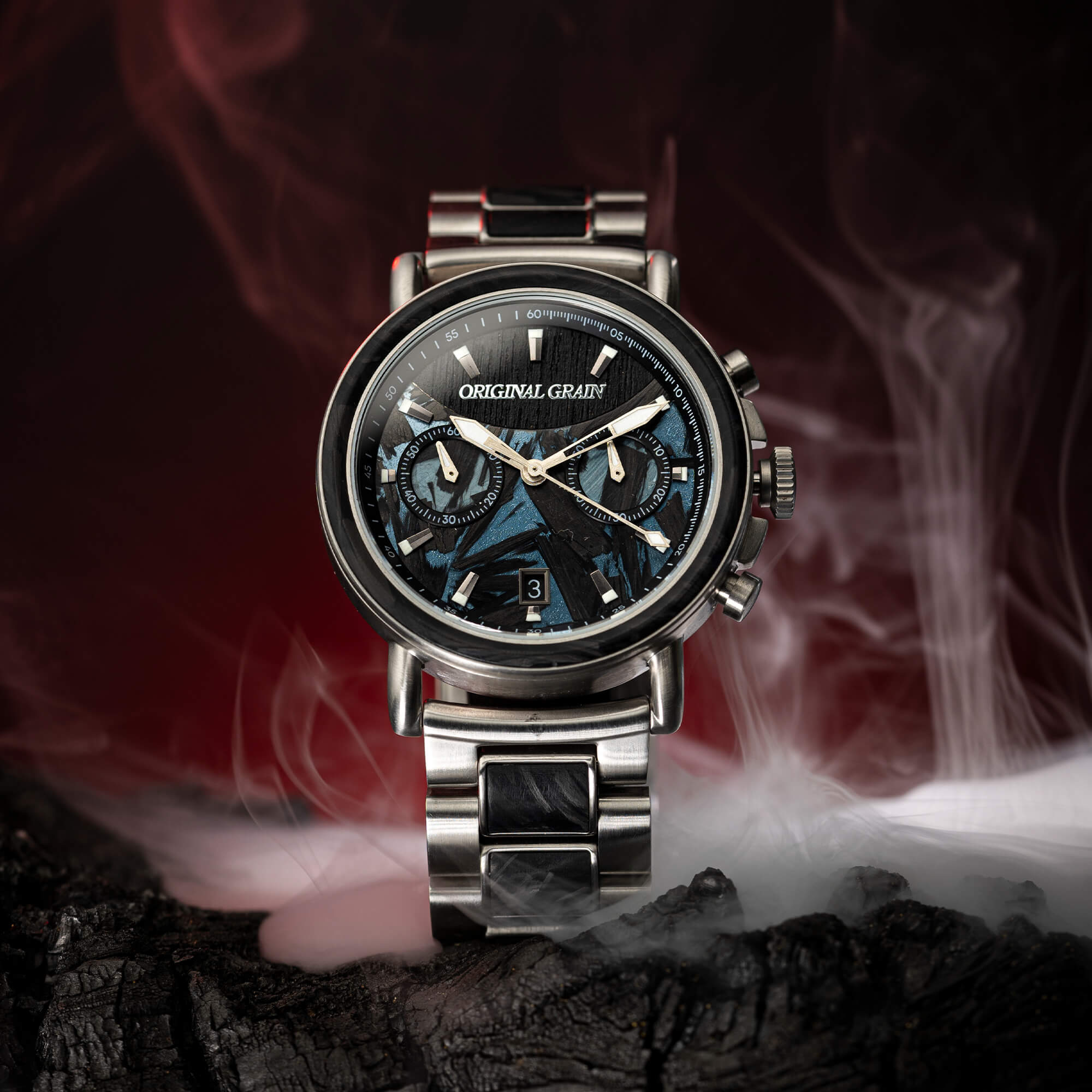 Forest Fire Chrono 44mm – Original Grain