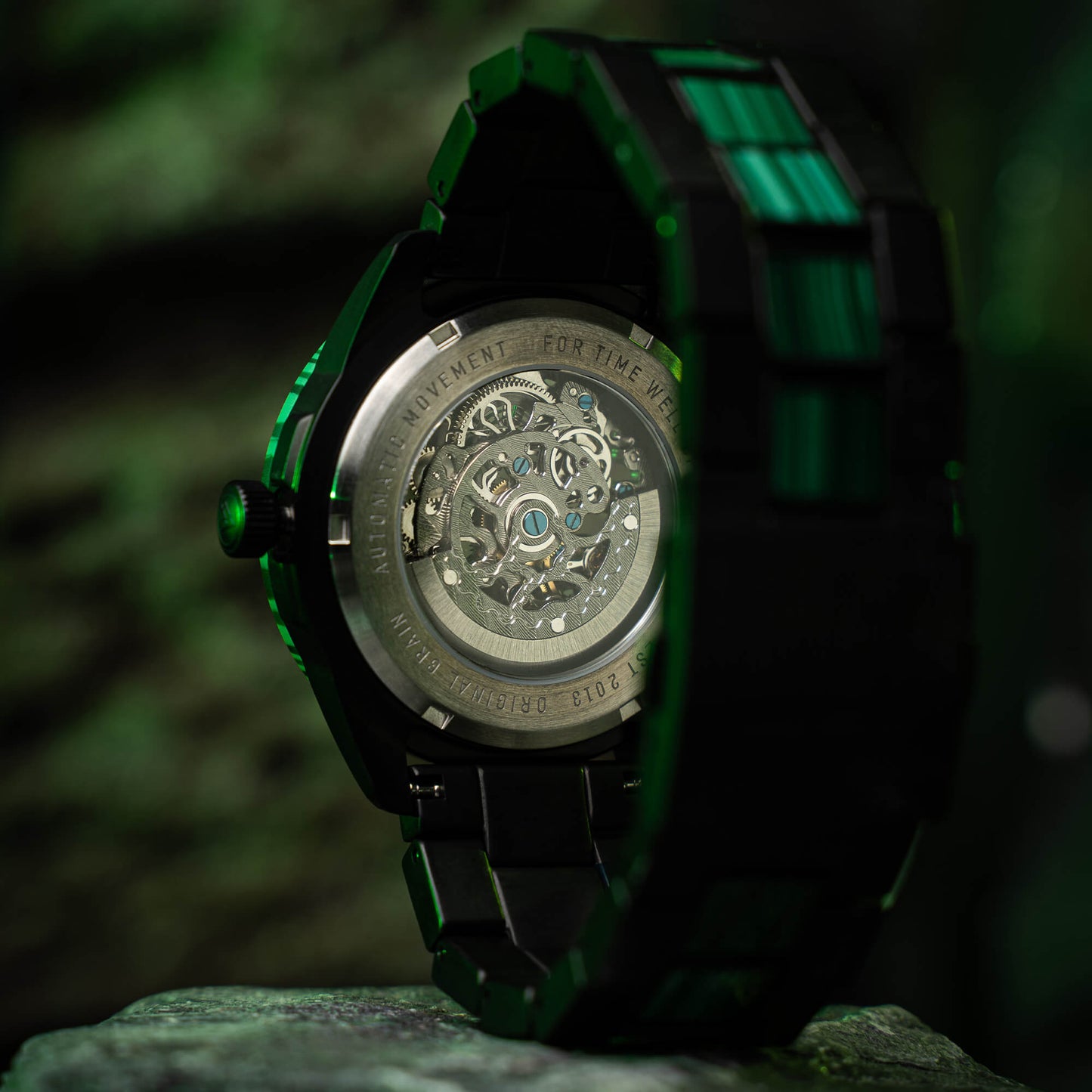 Malachite Rugged Black Automatic 45mm