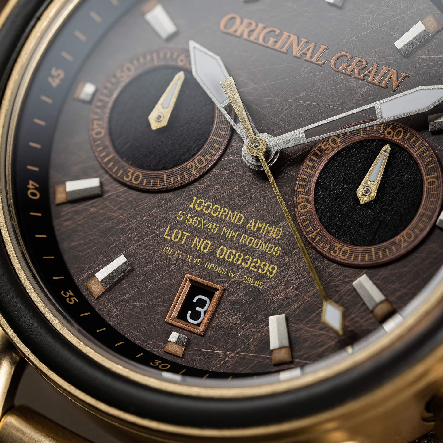 Military Brass Chrono 44mm