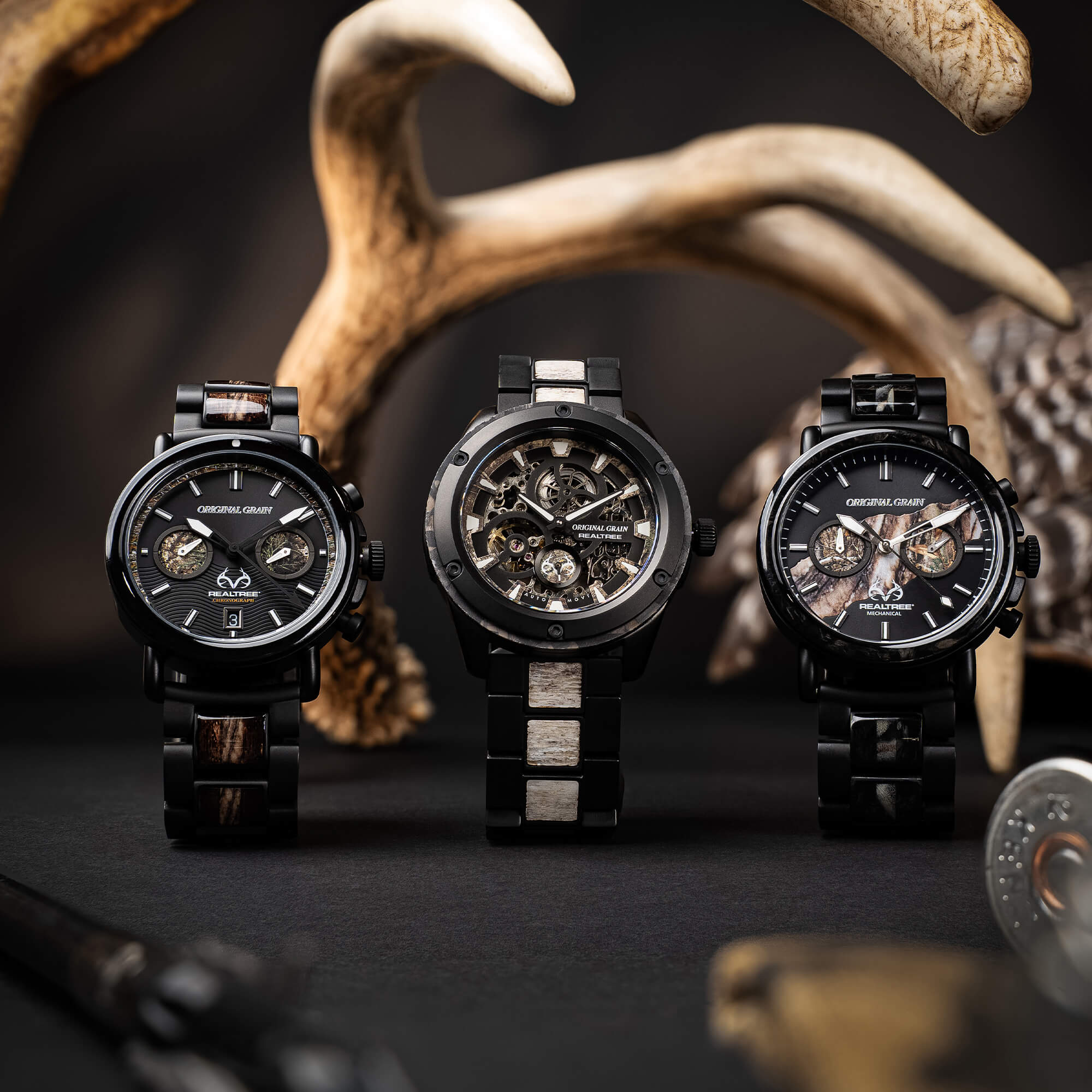 Realtree APX Rugged Automatic 44mm – Original Grain