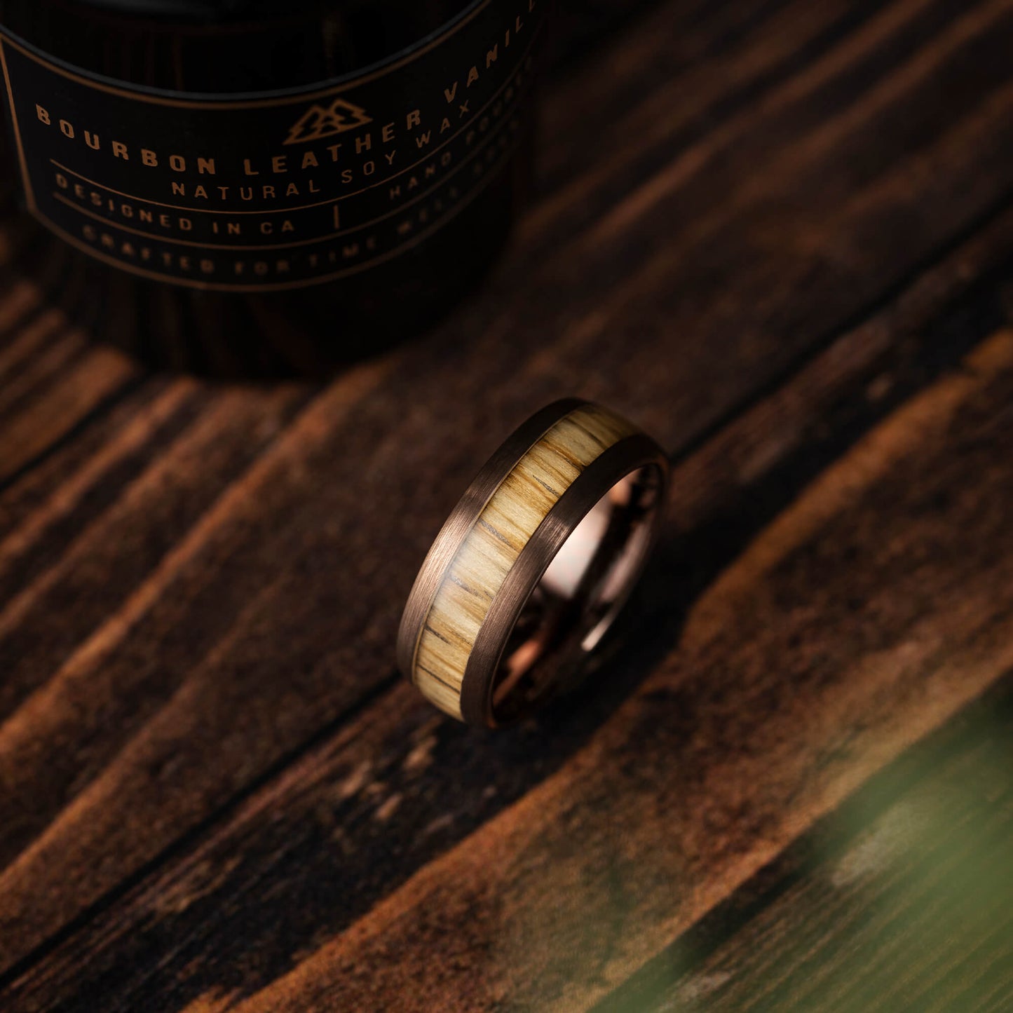 Whiskey Espresso Single Barrel Ring