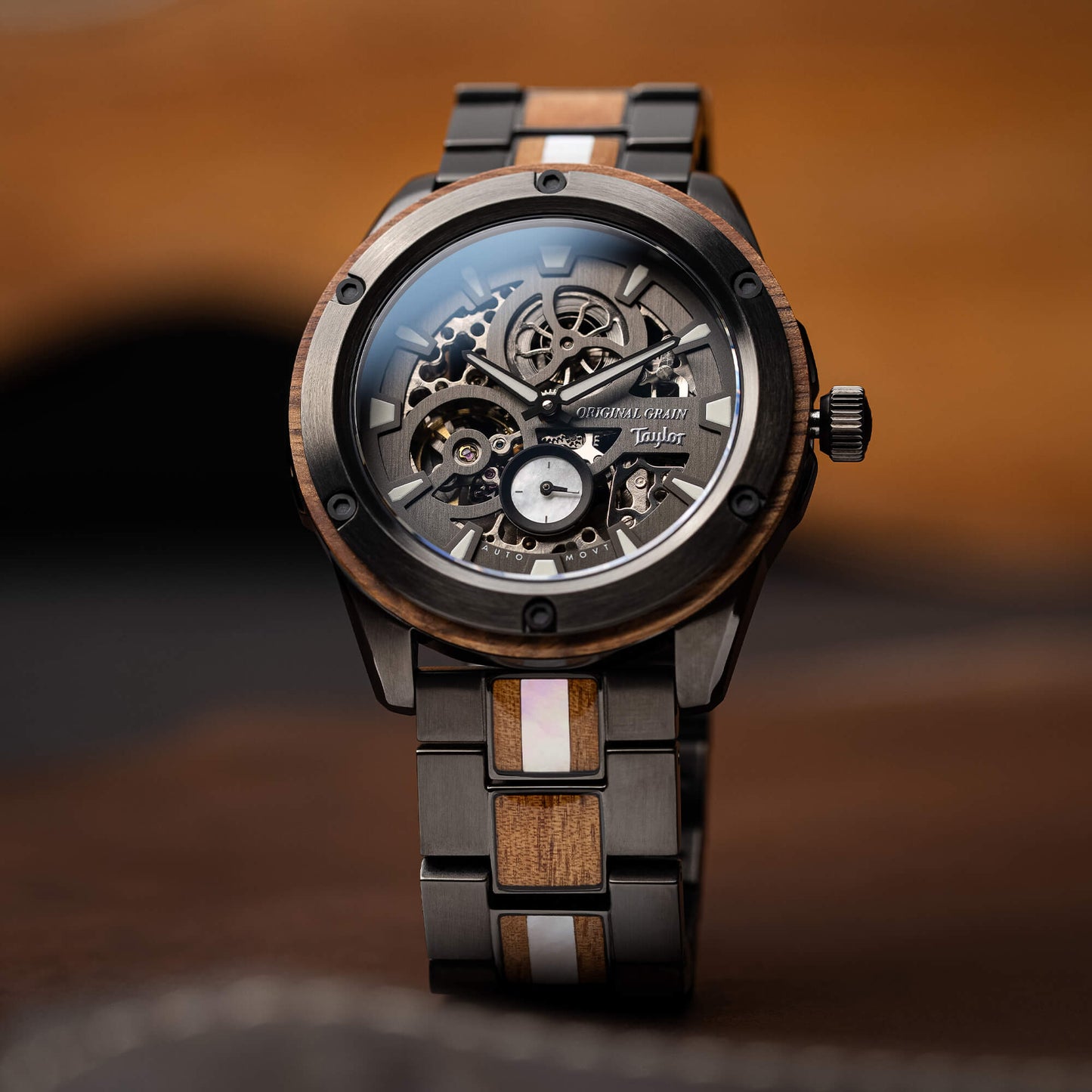 Taylor Guitars Gunmetal Koa Rugged Automatic 45mm