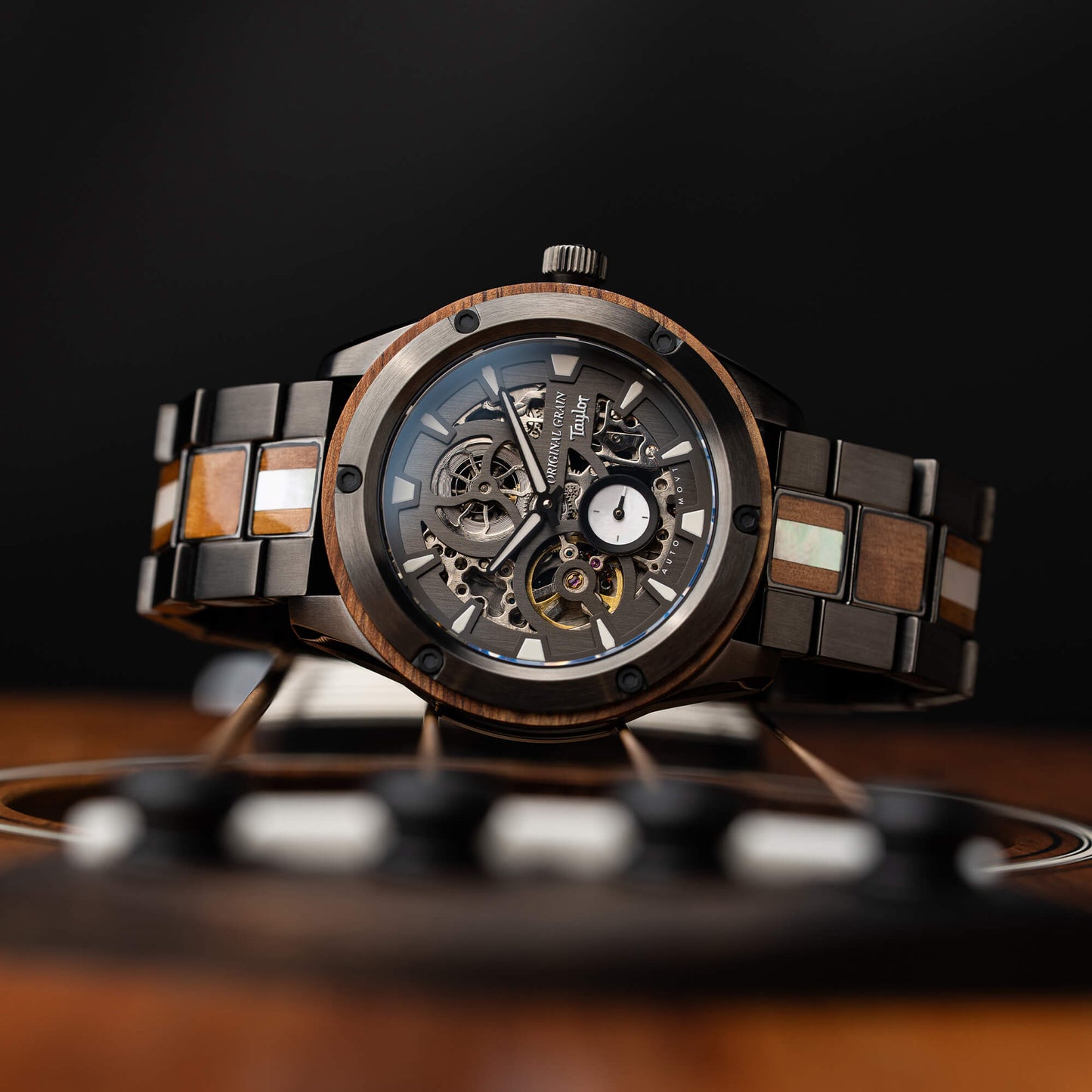 Taylor Guitars Gunmetal Koa Rugged Automatic 45mm