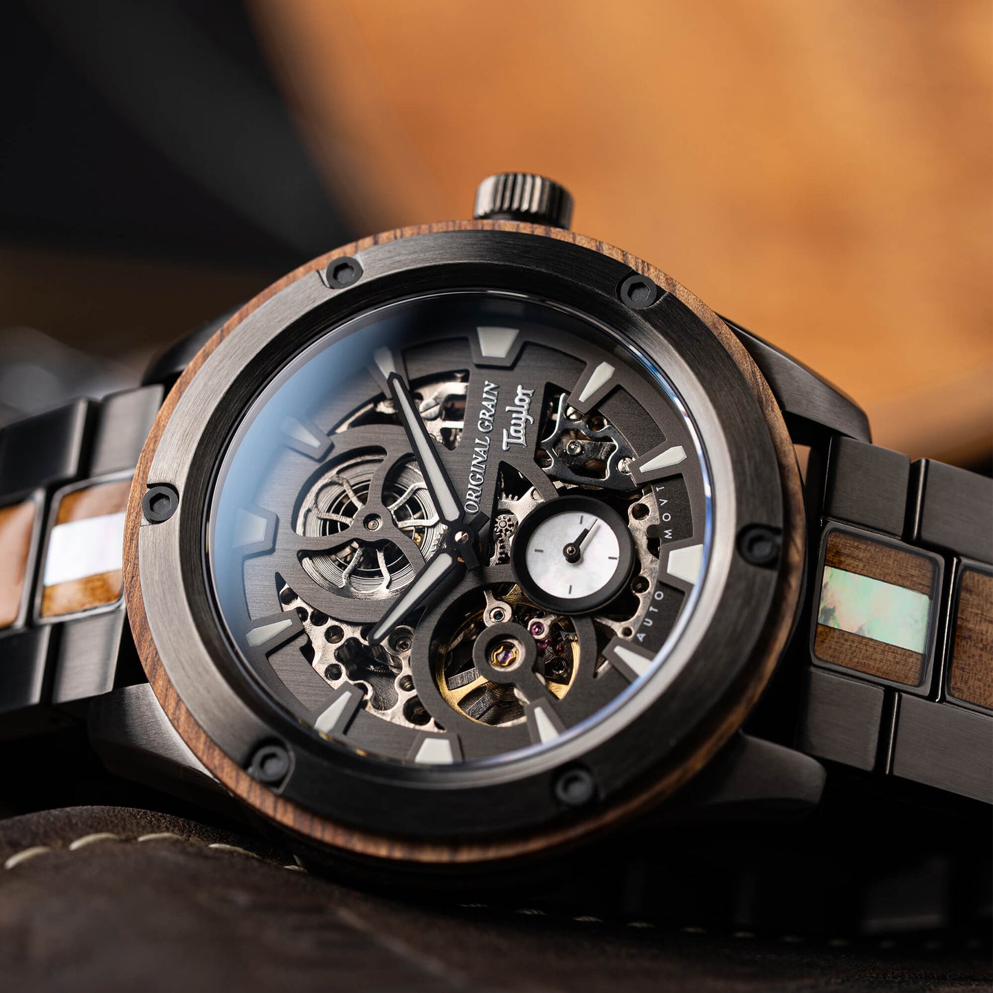 Taylor Guitars Gunmetal Koa Rugged Automatic 45mm