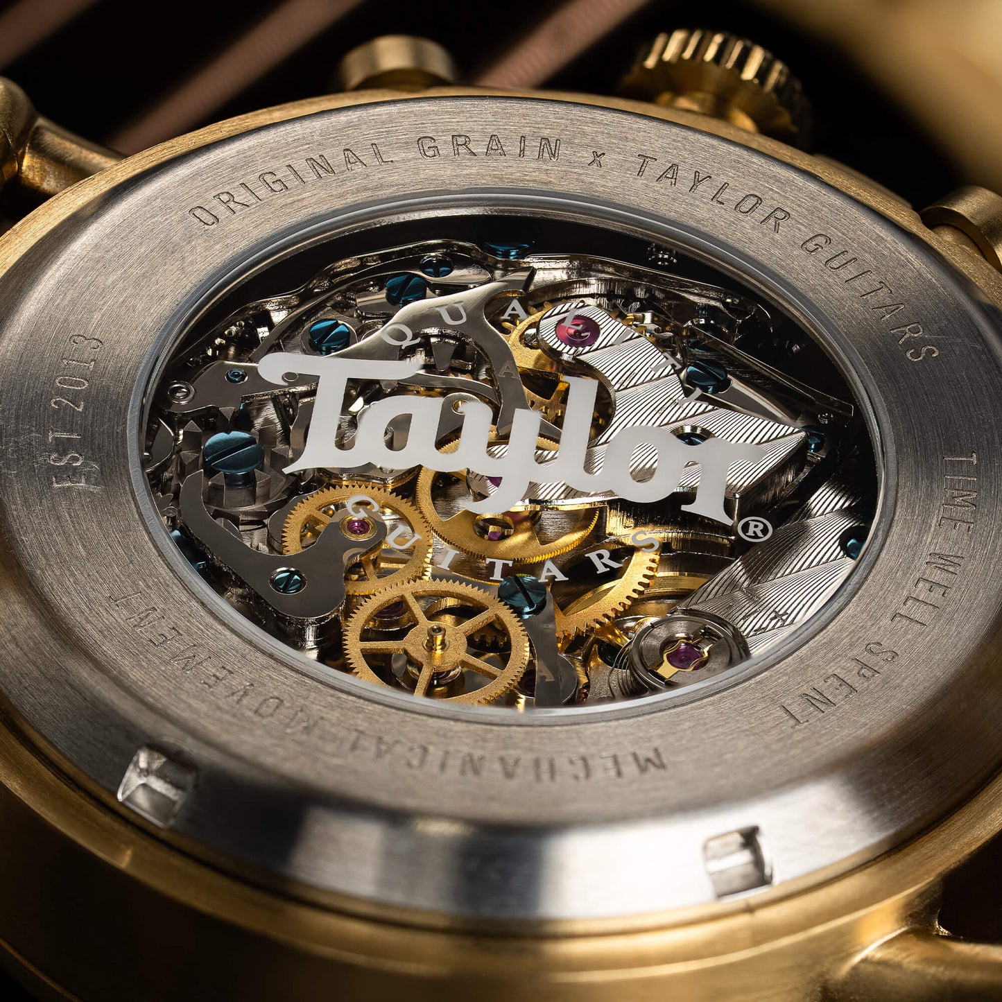 Taylor Guitars 18K Gold Mechanical Chrono 44mm