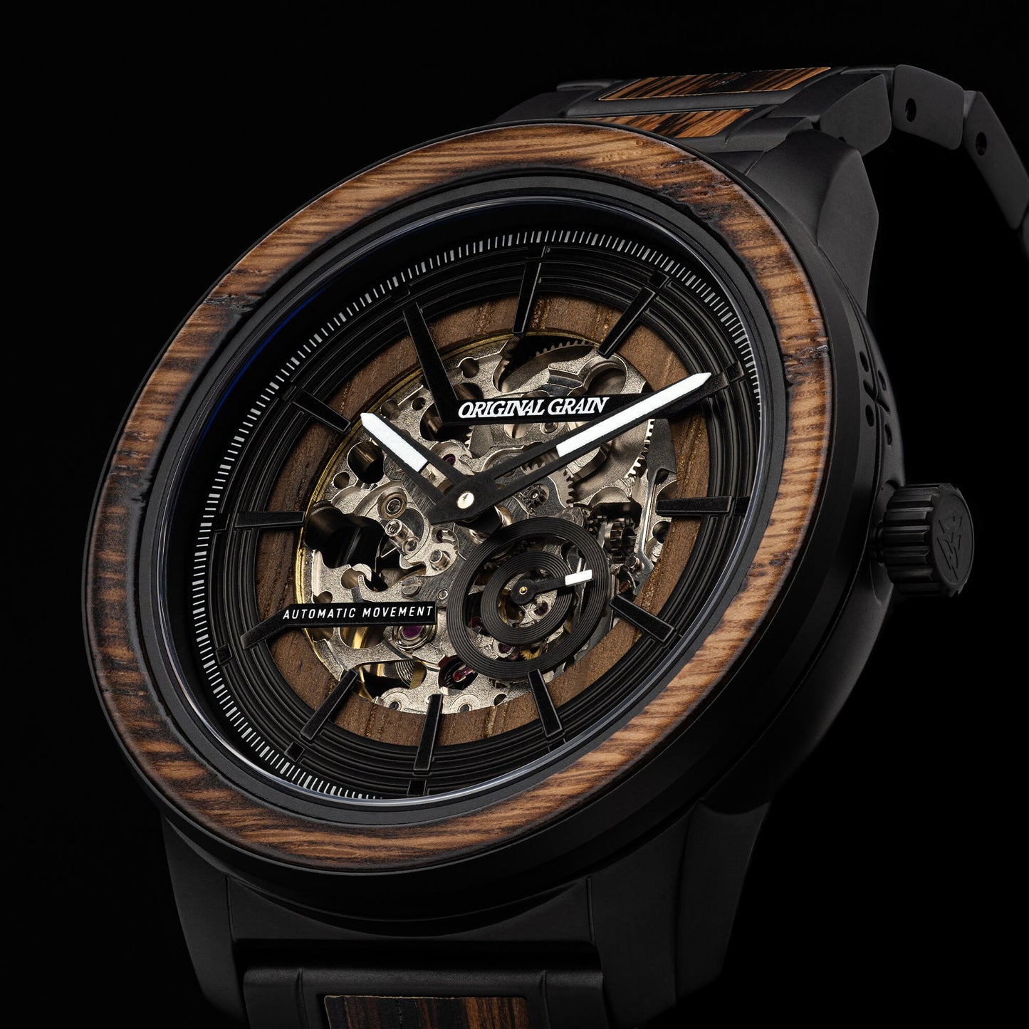 Whiskey Charred Black Barrel Automatic 46mm