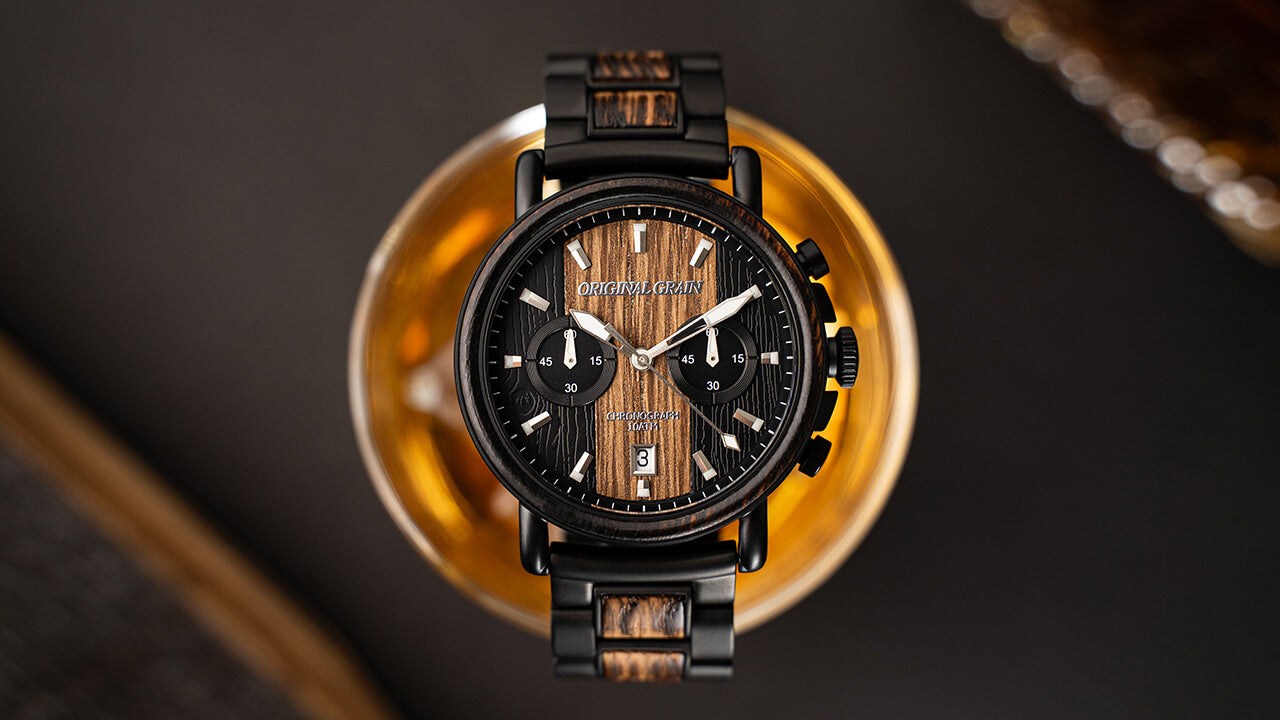 Charred Whiskey Black Chrono 44mm | Original Grain