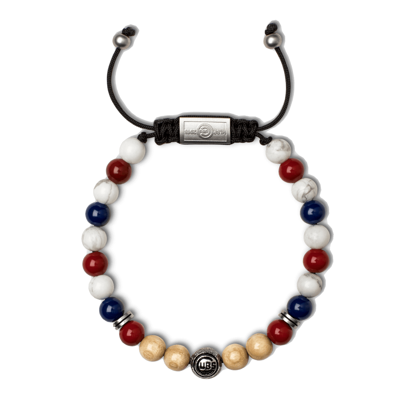 Boston Red Sox Round Macrame Bracelet 8mm by Original Grain