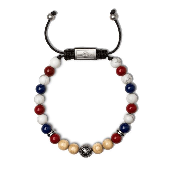 Boston Red Sox Two Tone Beaded Bracelet