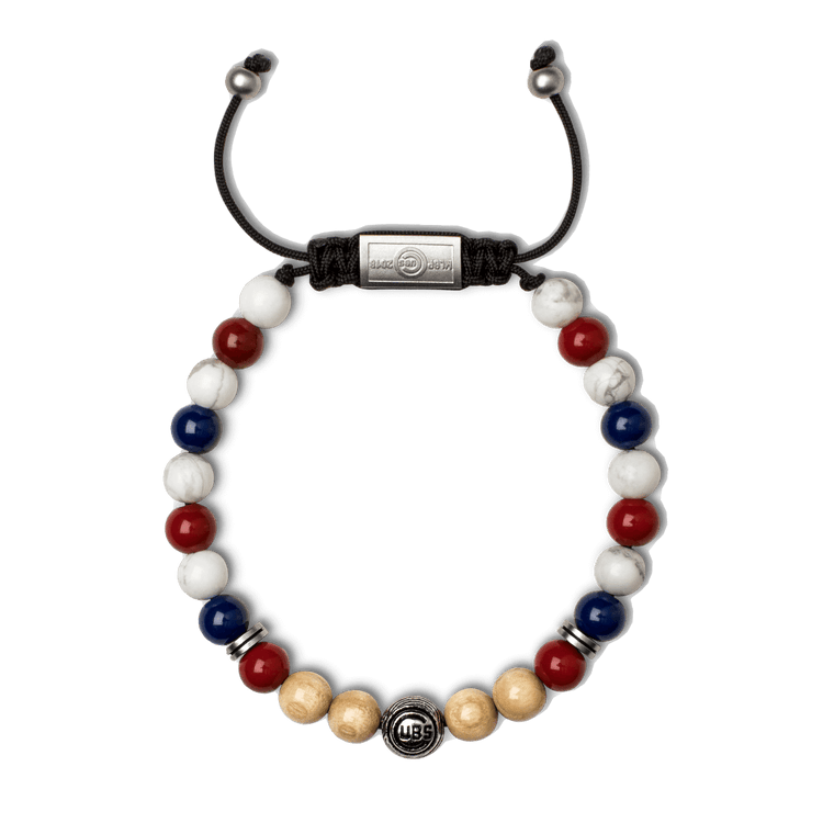 Boston Red Sox Round Macrame Bracelet 8mm by Original Grain