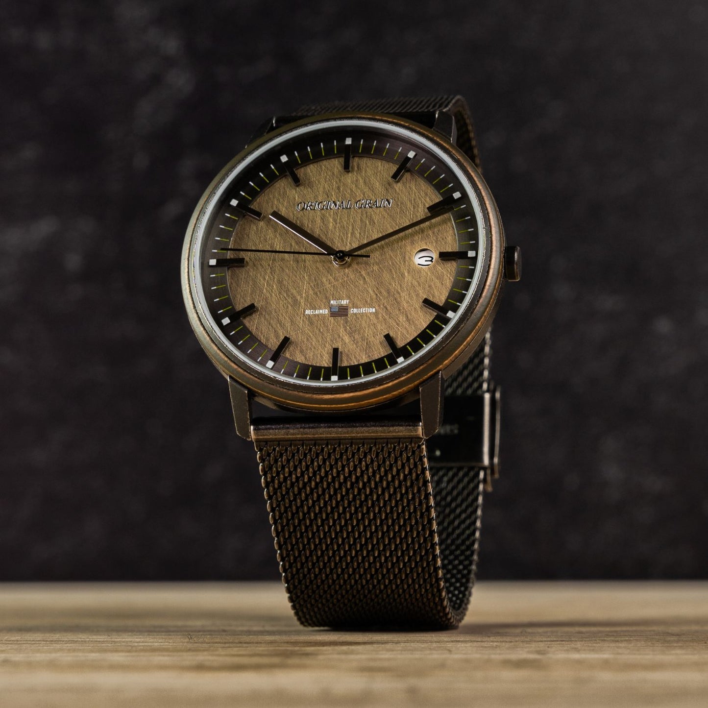 Military Stonewashed Modern Minimal 40mm