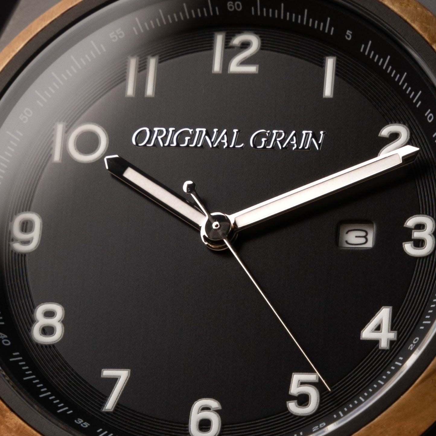 Eichenholz schwarz Nomad 42mm