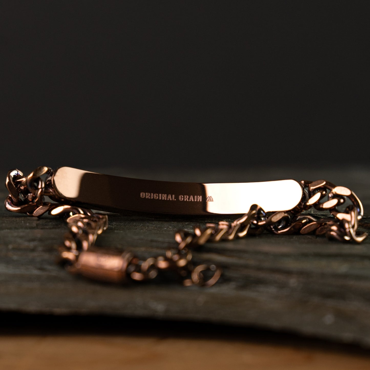 Whiskey Espresso Curb Bracelet