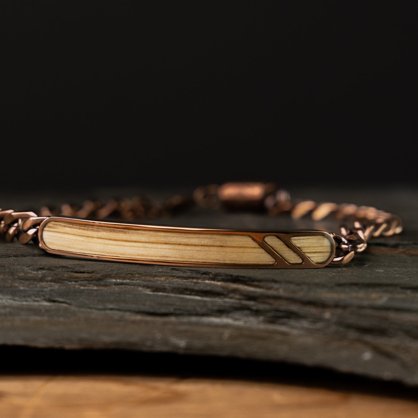 Whiskey Espresso Curb Bracelet