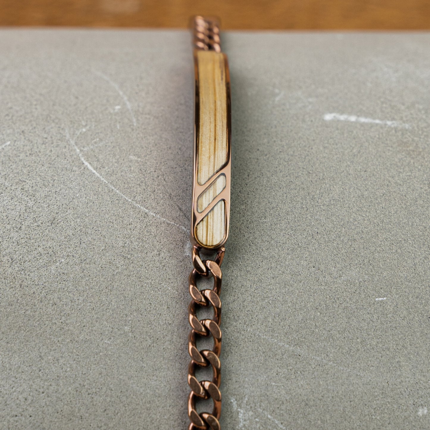 Whiskey Espresso Curb Bracelet