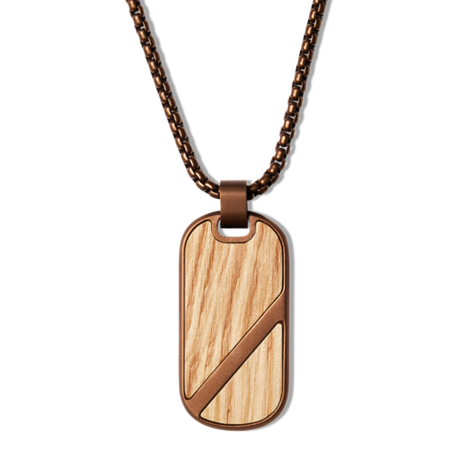 Whiskey Espresso Pendant Necklace