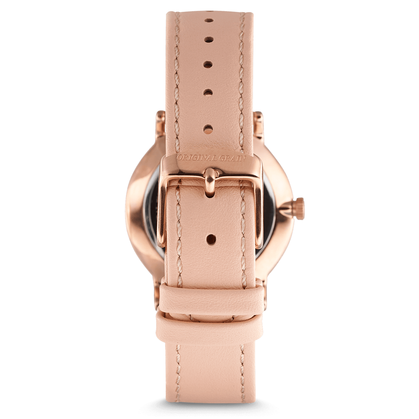 Damen-Avalon aus Zebraholz, Roségold, 34 mm