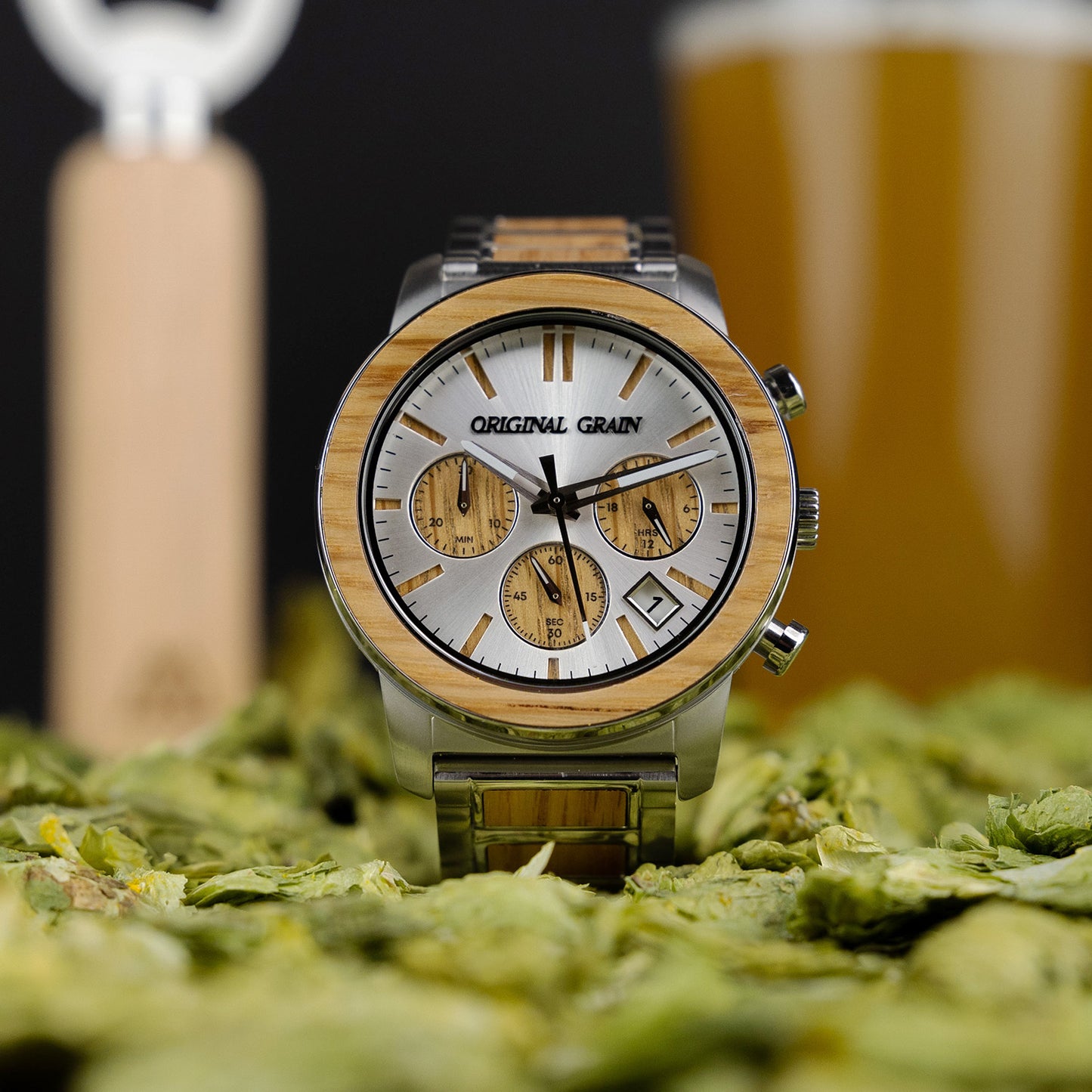 Brewmaster Silver Barrel Chrono 42mm