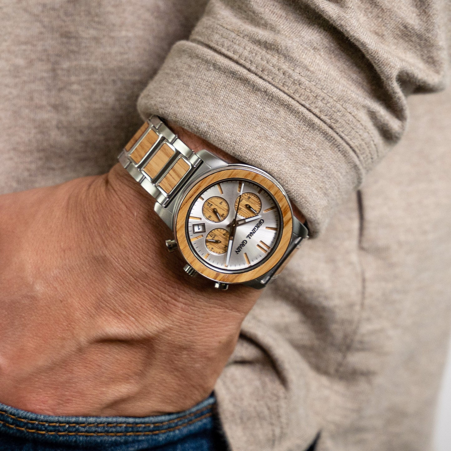 Brewmaster Chrono mit silbernem Lauf, 42 mm