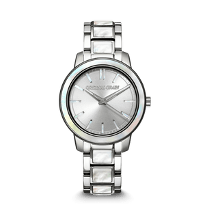 Baril pour femme en argent et nacre 36 mm