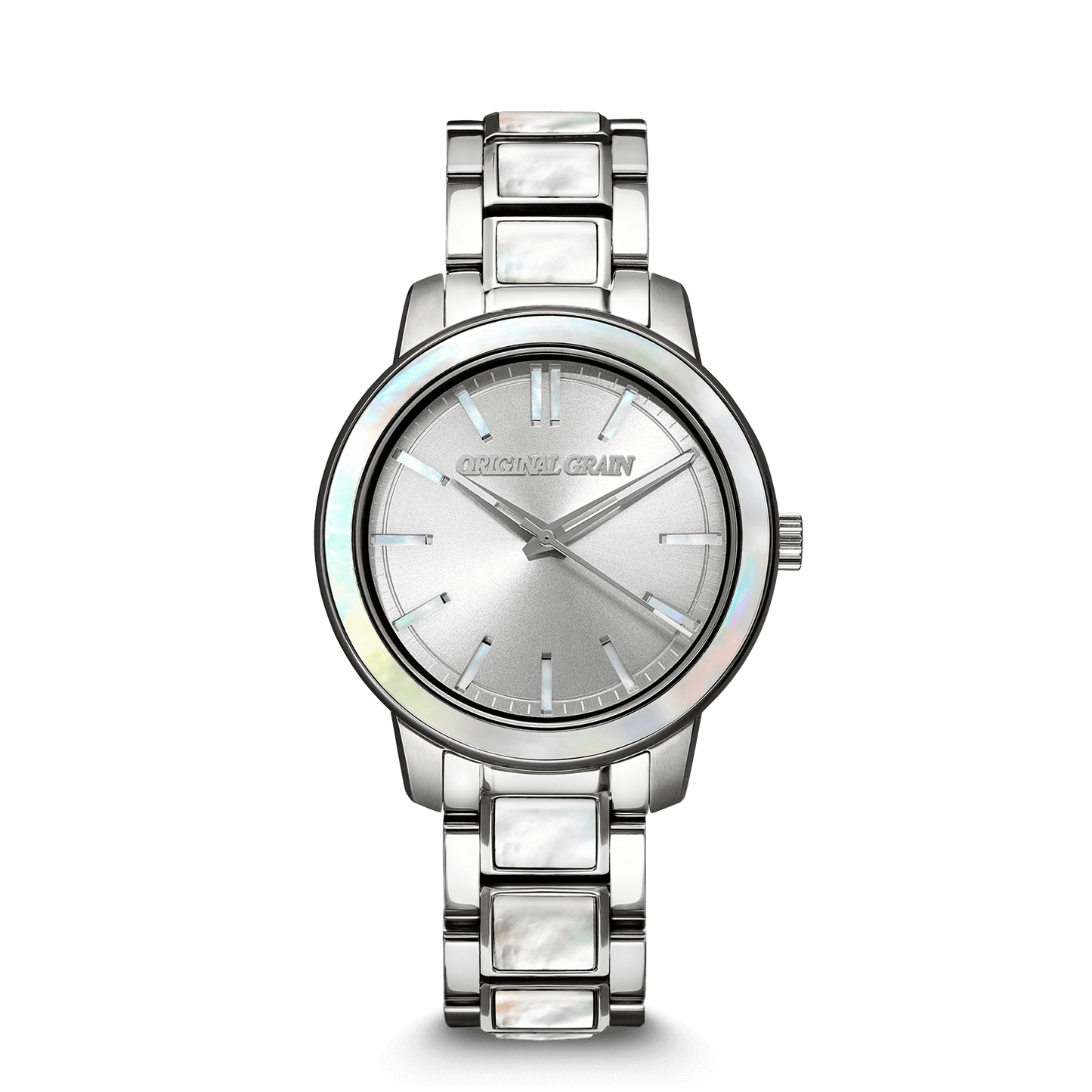 Mother of Pearl Silver Womens Barrel 36mm