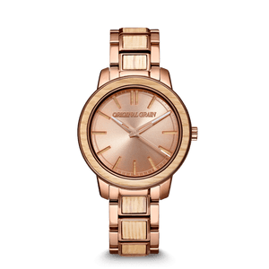 Whiskey Rose Gold Women's Barrel 36mm