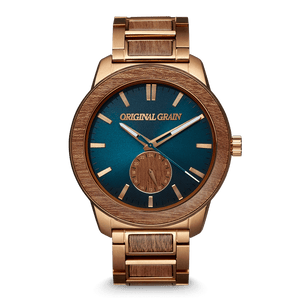 Sapele Teal Dial Bronze Barrel 46mm