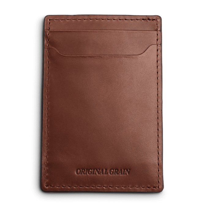 Brown Leather Wallet By Original Grain