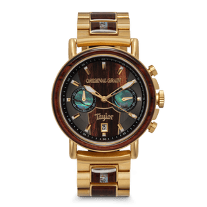 Taylor-Gitarren 18 Karat Gold Chrono 44 mm