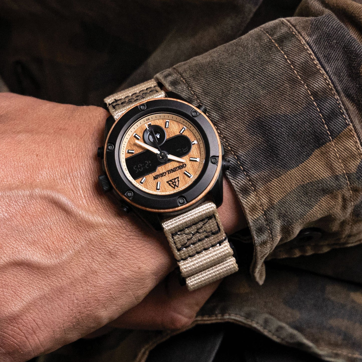 Hickory Desert Nato Robustes 45mm